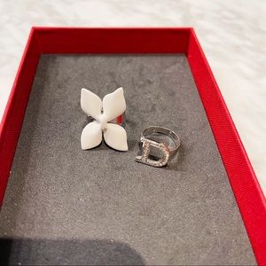 Dior White Flower Ring